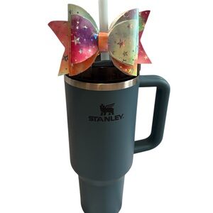 Stanley  Tumbler Cup Bow- “Reach for the Stars ” Multi-Color Cup Bow-